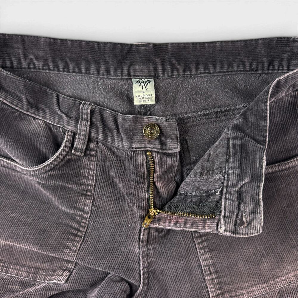 prAna Womens Size 6 Corduroy Pants Gray Purple Bootcut Patch Pocket Stretch - Picture 5 of 16
